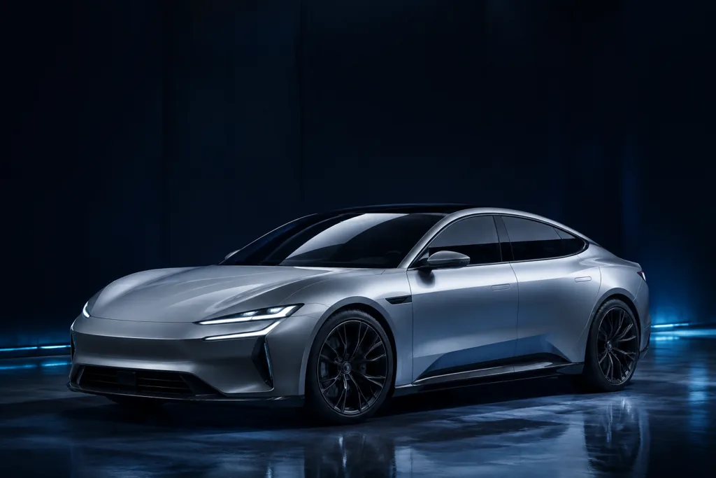 Premium-Visualisierung zum weitere defekte eines Elektroautos